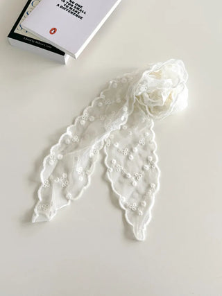 See-through Lace Long Tie Muffler Scarf Collection