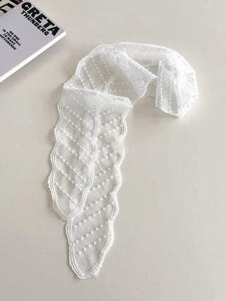 See-through Lace Long Tie Muffler Scarf Collection