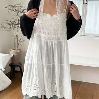 See-through Lace Long Tie Muffler Scarf Collection