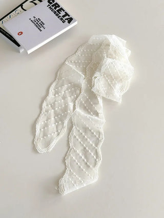 See-through Lace Long Tie Muffler Scarf Collection