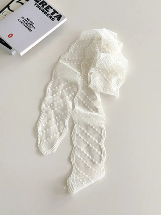 See-through Lace Long Tie Muffler Scarf Collection