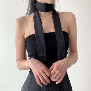 See-through Lace Long Tie Muffler Scarf Collection