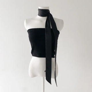See-through Lace Long Tie Muffler Scarf Collection