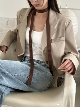 See-through Lace Long Tie Muffler Scarf Collection