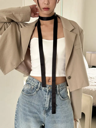 See-through Lace Long Tie Muffler Scarf Collection