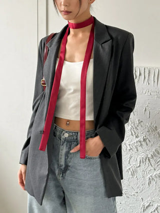 See-through Lace Long Tie Muffler Scarf Collection