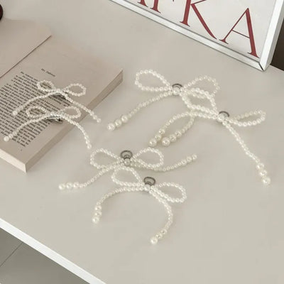 Pearl Ribbon Sneaker Charm Keyring Dubrae Shoe Decorator 3 Sizes