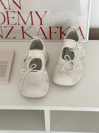 Pearl Ribbon Sneaker Charm Keyring Dubrae Shoe Decorator 3 Sizes