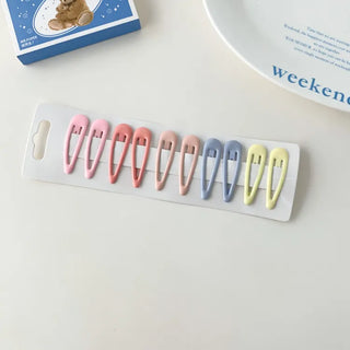 Star Snap Clip Sports Day Festival Heart Color Hairpin Set Collection
