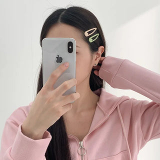 Star Snap Clip Sports Day Festival Heart Color Hairpin Set Collection