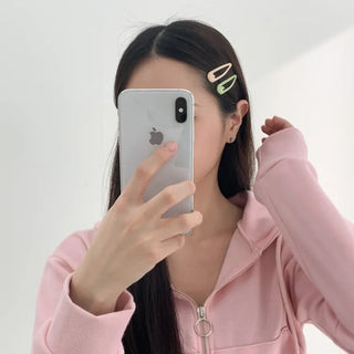 Star Snap Clip Sports Day Festival Heart Color Hairpin Set Collection