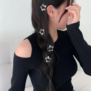 Star Snap Clip Sports Day Festival Heart Color Hairpin Set Collection