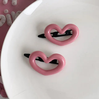 Star Snap Clip Sports Day Festival Heart Color Hairpin Set Collection