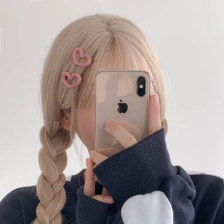 Star Snap Clip Sports Day Festival Heart Color Hairpin Set Collection