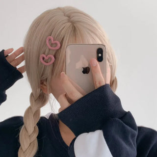 Star Snap Clip Sports Day Festival Heart Color Hairpin Set Collection