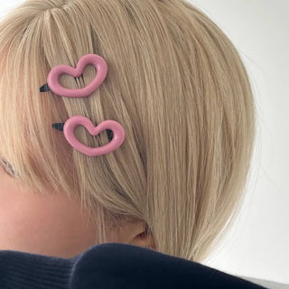 Star Snap Clip Sports Day Festival Heart Color Hairpin Set Collection