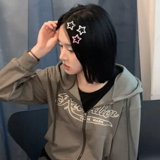 Star Snap Clip Sports Day Festival Heart Color Hairpin Set Collection