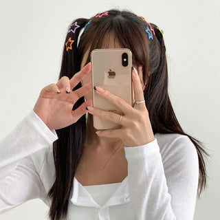 Star Snap Clip Sports Day Festival Heart Color Hairpin Set Collection