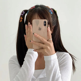 Star Snap Clip Sports Day Festival Heart Color Hairpin Set Collection