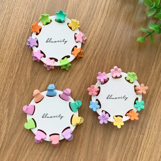 Star Snap Clip Sports Day Festival Heart Color Hairpin Set Collection