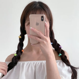 Star Snap Clip Sports Day Festival Heart Color Hairpin Set Collection