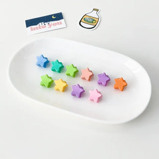 Star Snap Clip Sports Day Festival Heart Color Hairpin Set Collection