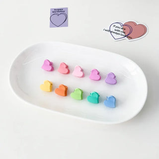Star Snap Clip Sports Day Festival Heart Color Hairpin Set Collection