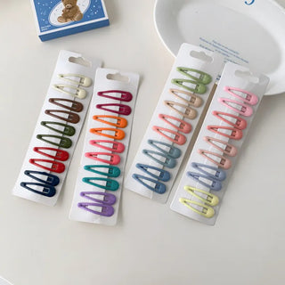 Star Snap Clip Sports Day Festival Heart Color Hairpin Set Collection