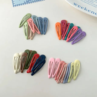 Star Snap Clip Sports Day Festival Heart Color Hairpin Set Collection