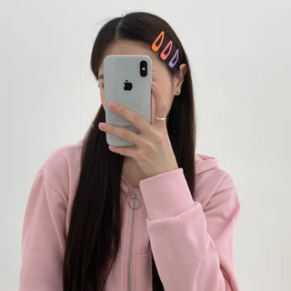Star Snap Clip Sports Day Festival Heart Color Hairpin Set Collection