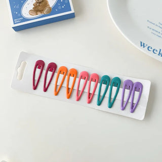 Star Snap Clip Sports Day Festival Heart Color Hairpin Set Collection