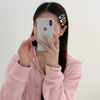 Star Snap Clip Sports Day Festival Heart Color Hairpin Set Collection