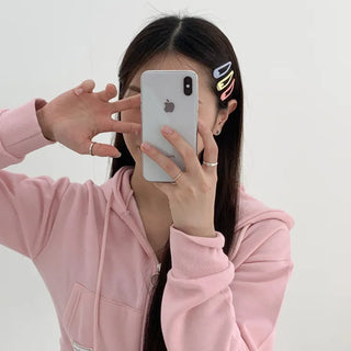 Star Snap Clip Sports Day Festival Heart Color Hairpin Set Collection
