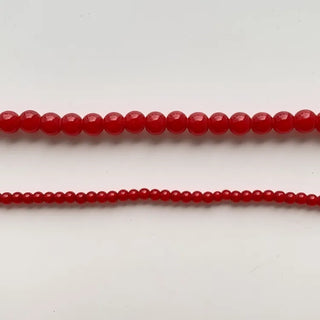 Round Red and Black Bead Gemstone Necklace Collection