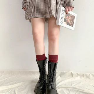 Plain Basic Knee Socks
