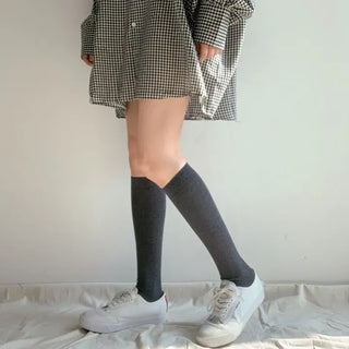 Plain Basic Knee Socks