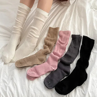 See-through Pleated Warmer Knee Socks Long Socks Collection