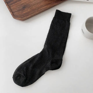 See-through Pleated Warmer Knee Socks Long Socks Collection