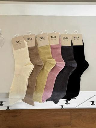 See-through Pleated Warmer Knee Socks Long Socks Collection