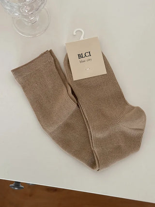 See-through Pleated Warmer Knee Socks Long Socks Collection