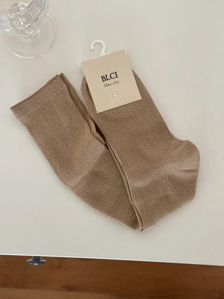 See-through Pleated Warmer Knee Socks Long Socks Collection