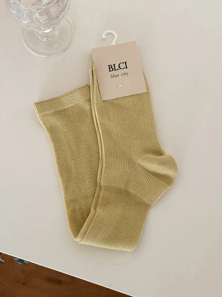 See-through Pleated Warmer Knee Socks Long Socks Collection