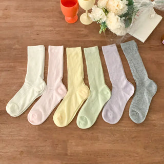 See-through Pleated Warmer Knee Socks Long Socks Collection