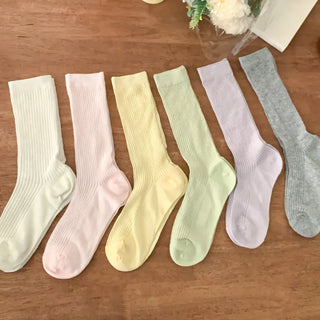See-through Pleated Warmer Knee Socks Long Socks Collection