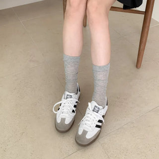 See-through Pleated Warmer Knee Socks Long Socks Collection