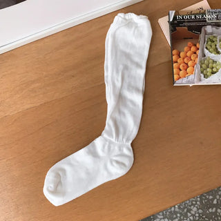 See-through Pleated Warmer Knee Socks Long Socks Collection
