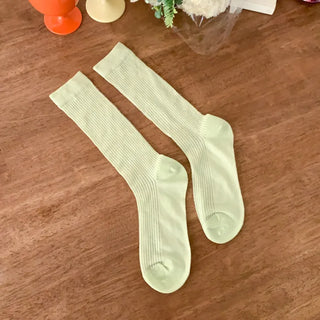 See-through Pleated Warmer Knee Socks Long Socks Collection
