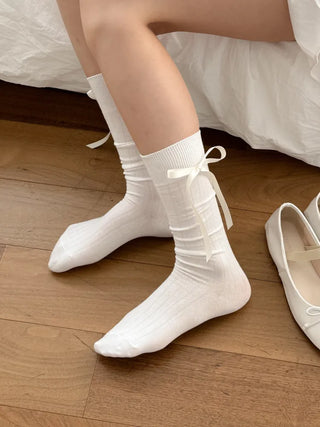 See-through Pleated Warmer Knee Socks Long Socks Collection