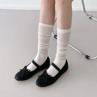 See-through Pleated Warmer Knee Socks Long Socks Collection