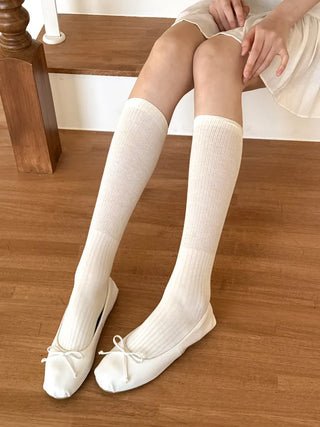See-through Pleated Warmer Knee Socks Long Socks Collection